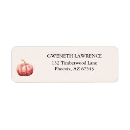 Perfekt Pink Pumpkin Baby Dusche Rücksendeadresse