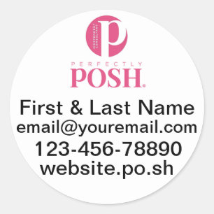 Perfekt Posh Custom Round Stickers