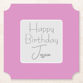 Perfekt rosa Papier Untersetzer