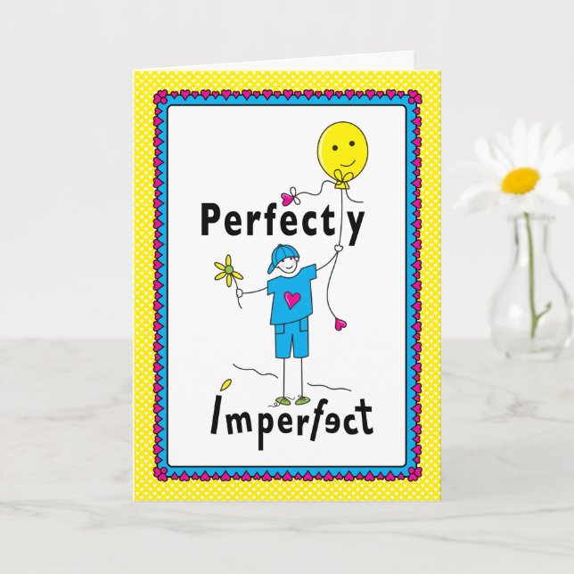 Perfekt Unperfekt 2_Grußkarte 5"x7" Karte (Kleine Pflanze)