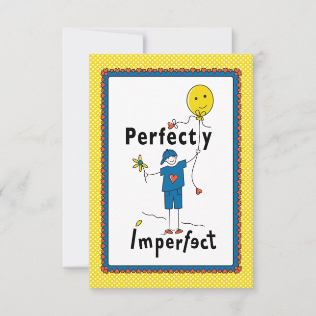 Perfekt Unperfekt 2B_Flat Card 5"x7" (Vorderseite)
