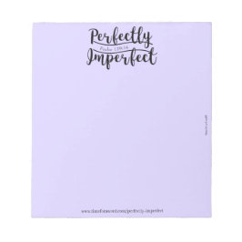 Perfekt unperfektes Notepad Notizblock