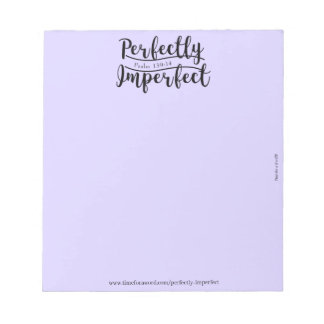 Perfekt unperfektes Notepad Notizblock
