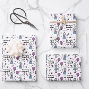 Perfekt Unvollkommenes 1A Wrapping Paper Geschenkpapier Set