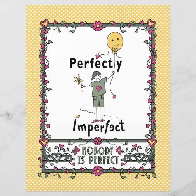 Perfekt Unvollkommenes 2C_Flat Paper Sheet 8.5x11" (Vorderseite)