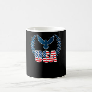 Perfekte amerikanische Flagge Adler Kunst - USA-Fl Kaffeetasse
