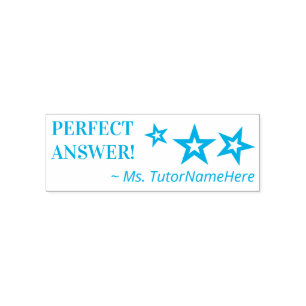 "PERFEKTE ANTWORT!" Erzieherin Rubber Briefmarke Permastempel