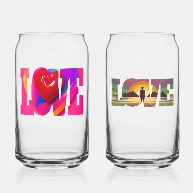 Perfekte Barzubehör love and life Gläser  (Vorderseite)