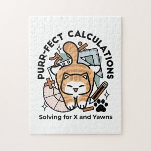 Perfekte Berechnungen – Lustiges Mathe-Katze-Desig