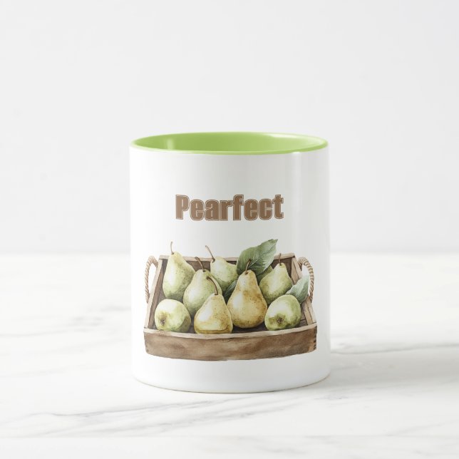 Perfekte Birne Grüne Frucht Tasse (Zentrum)