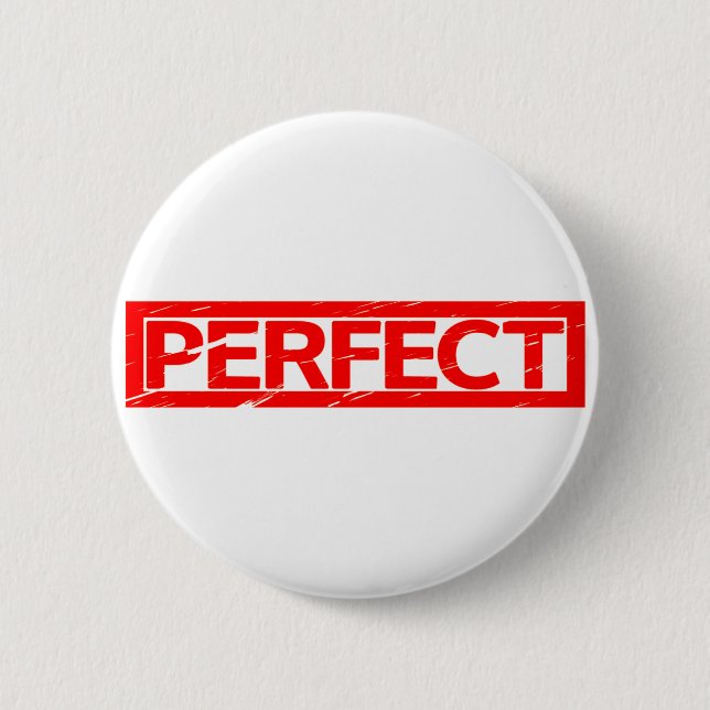 Perfekte Briefmarke Button (Vorderseite)