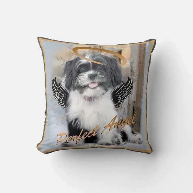 Perfekte Engels-Kissen Shih Tzu Kissen (Vorderseite)