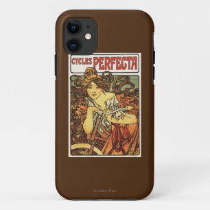 Perfekte Fahrräder mit Frau Werbeplakat iPhone 11 Hülle