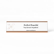 Perfekte/Friedliche Roségold-Schreibtischtafel