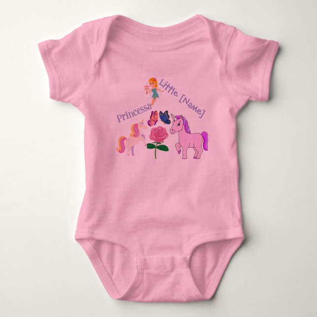 Perfekte kleine Prinzessin Bodysuit oder kleine Pr Baby Strampler (Vorderseite)