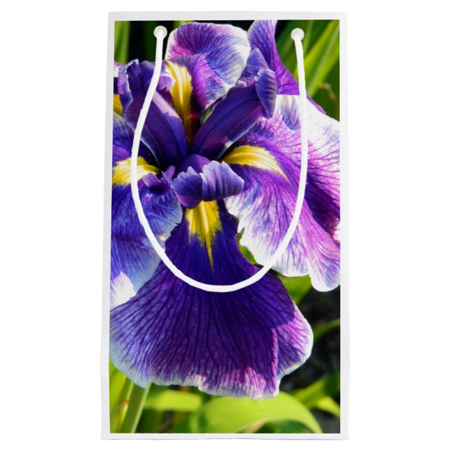 Perfekte Lila Iris-Geschenktasche Kleine Geschenktüte (Vorderseite)