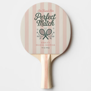 Perfekte Match Social Club Tennis Brautparty Tischtennis Schläger