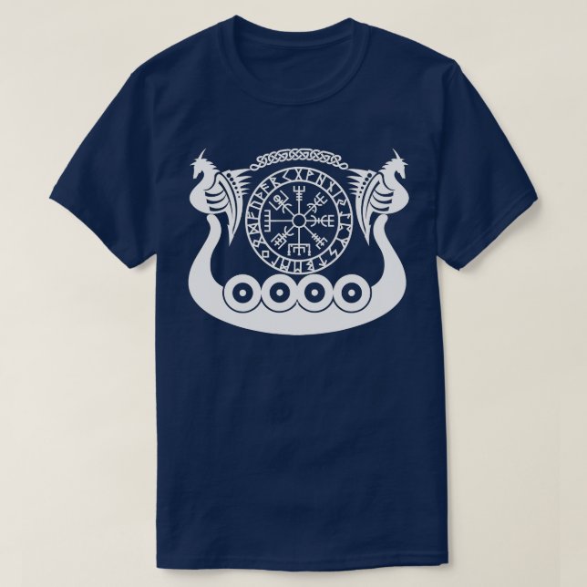 Perfekte Nordic Ancient Viking Warrior Schifffahrt T-Shirt (Design vorne)