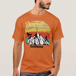 Perfekte North Slopes Ski Indiana T-Shirt