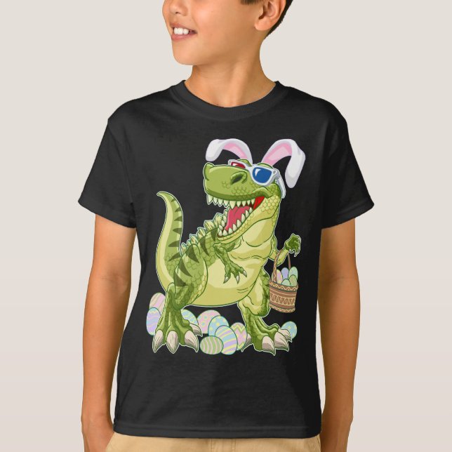 Perfekte Ostern-Dinosaurier-Shirt-Jungen TRex Dino T-Shirt (Vorderseite)