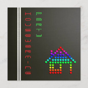 Perfekte Party Einladung für den Hausbau