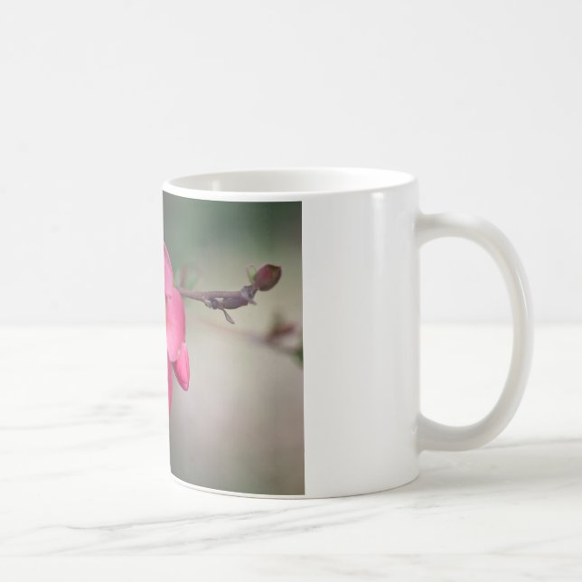 Perfekte rosa Blütenruhe Kaffeetasse (Rechts)