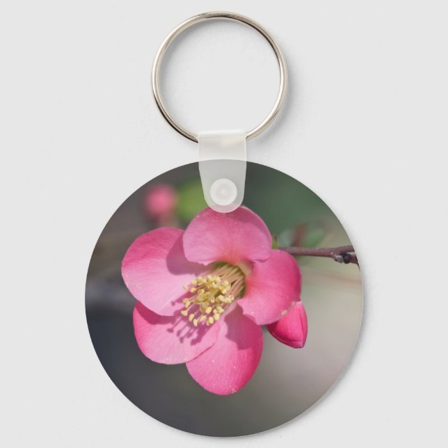Perfekte rosa Blütenruhe Schlüsselanhänger (Vorderseite)