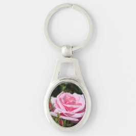 perfekte rosa Rosenblüte und Knospen. Liebe, frei Schlüsselanhänger