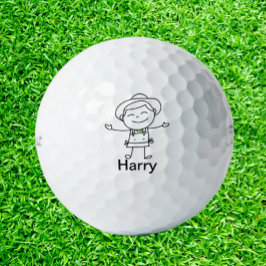 Perfekte Soft Doodle-Stick-Leute Golfball