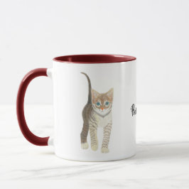 Perfekte Tabby-Kätzchen-Tasse Tasse