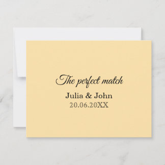Perfekte Übereinstimmung Hochzeit Streichholzschac RSVP Karte