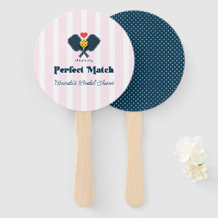 Perfekte Übereinstimmung Preppy Pickleball Hochzei Fächer