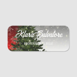 Perfekte Weihnachtsbaumstars Namensschild