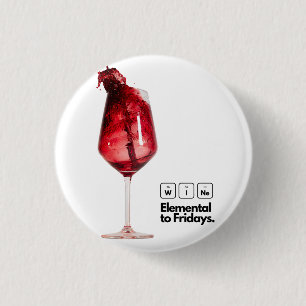 Perfekte Wohngestaltung Geschenk für Weinliebhaber Button