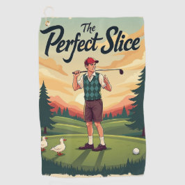 Perfekter Golf Slice Golfhandtuch