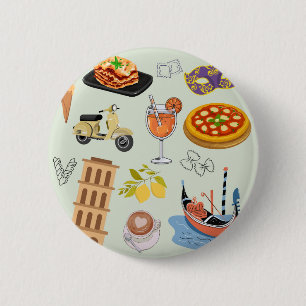 Perfekter Italienurlaub Button