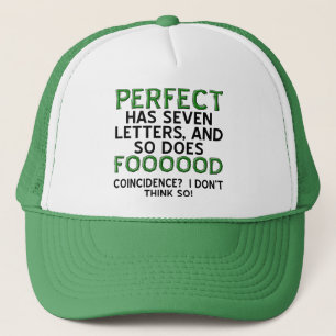 Perfekter Lebensmittel Lustiger Ball Cap Hut Truckerkappe