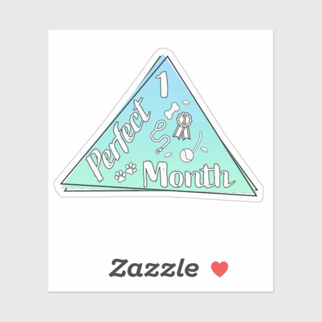 Perfekter Month Sticker - Januar (Blatt)