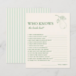 Perfekter Pear Pair, der das beste Spiel der Braut