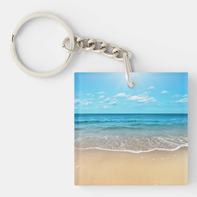 Perfekter Sandy-Strand Schlüsselanhänger (Vorderseite)