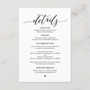 Perfekter Schwarzer Schriftart, Eintrittskarte für Begleitkarte