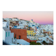 Perfekter Sonnenuntergang in Santorini