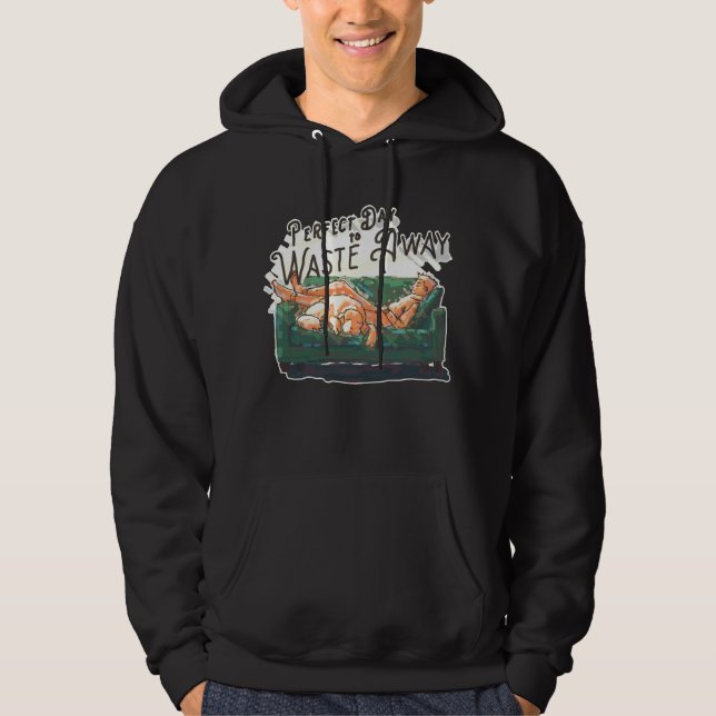 Perfekter Tag, um weg zu gehen Hoodie (Vorderseite)