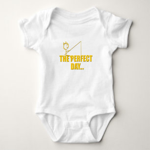 Perfekter Tag zum Fischen Baby Strampler