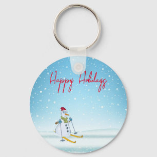 Perfekter Weihnachtsschneemann Schlüsselanhänger