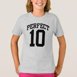 Perfektes 10 VARSITY 10. GEBURTSTAG T-Shirt