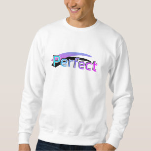 Perfektes Design auf einem weißen Sweatshirt