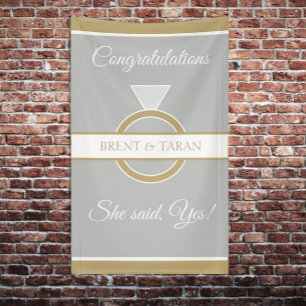Perfektes Engagement-Party-Banner Banner
