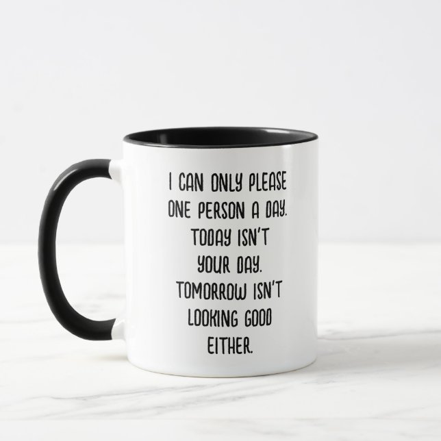 Perfektes Gag Geschenk Funny Sprichwort Tasse (Links)