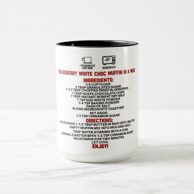 Perfektes Geschenk/Blueberry Weißer Choco Muffin i Tasse (Zentrum)